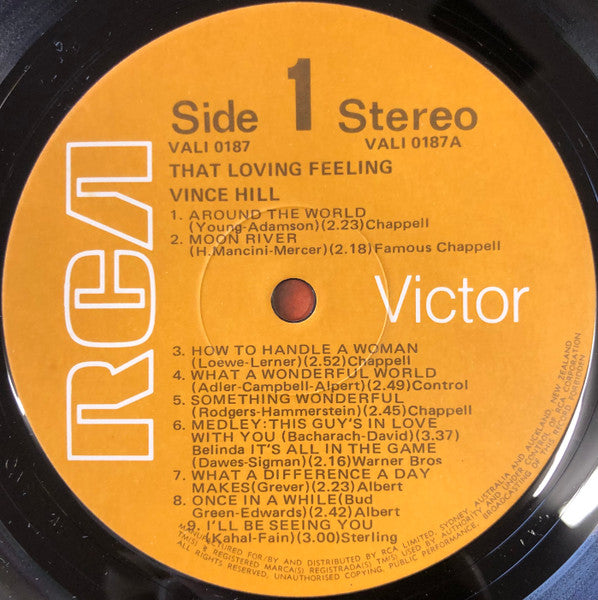 Vince Hill : That Loving Feeling (LP, Album)