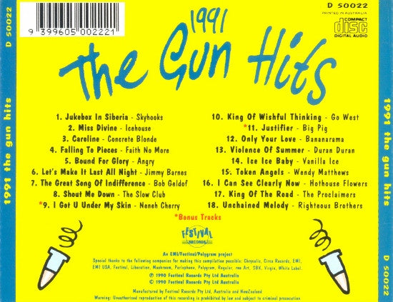 Various : 1991 The Gun Hits (CD, Comp)