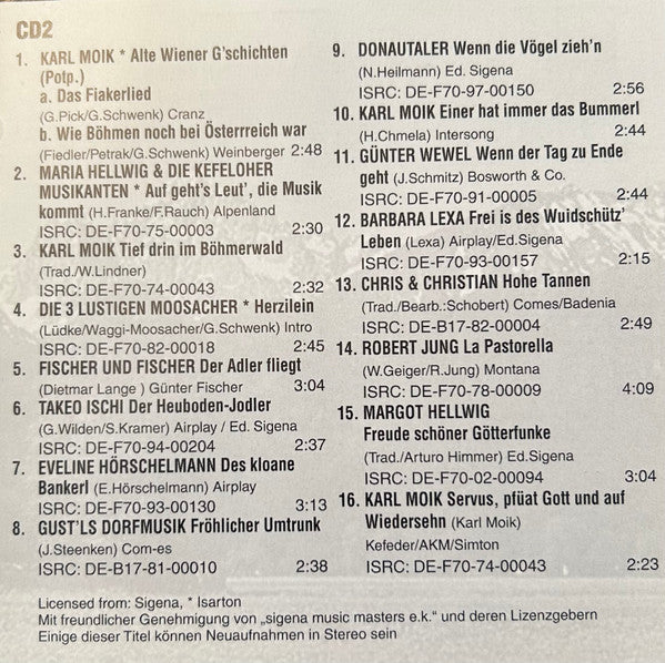 Various : Karl Moik Und Stars Der Volksmusik (2xCD, Comp)