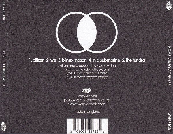 Home Video : Citizen EP (CD, EP)