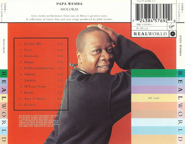 Papa Wemba : Molokai (CD, Album)