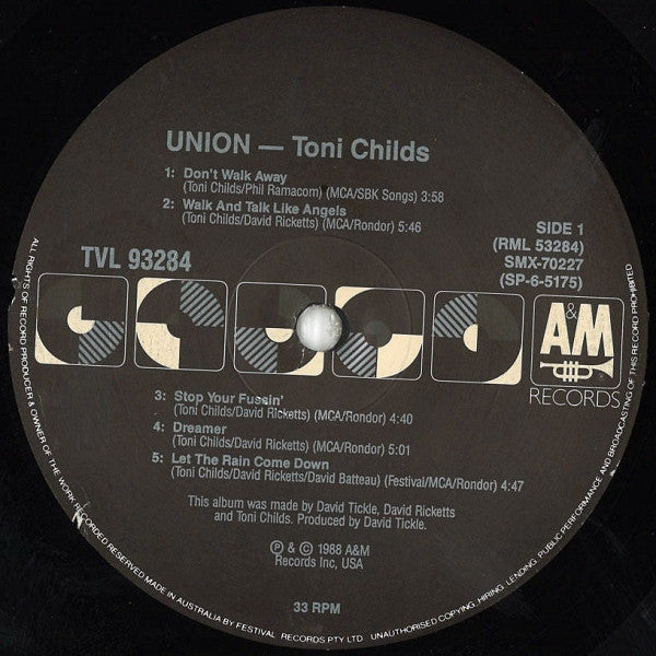 Toni Childs : Union (LP, Album)