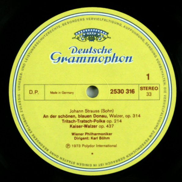 Johann Strauss Jr. & Josef Strauß, Wiener Philharmoniker, Karl Böhm : Kaiserwalzer / Emperor Waltz (LP)