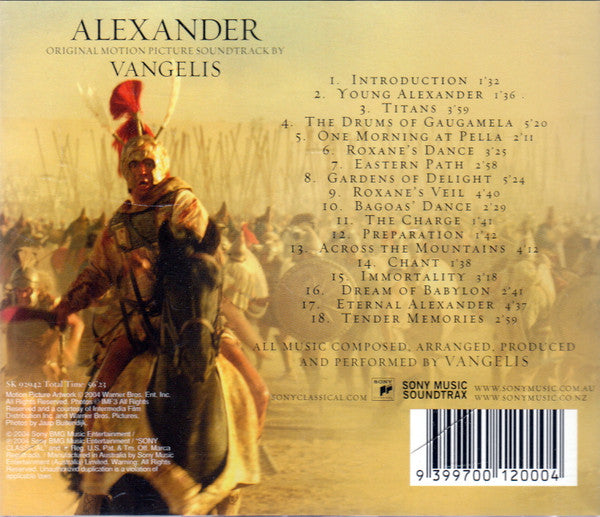 Vangelis : Alexander (Original Motion Picture Soundtrack) (CD, Album)