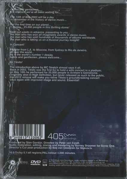 DJ Tiësto : Tiësto In Concert - Director's Cut (DVD)
