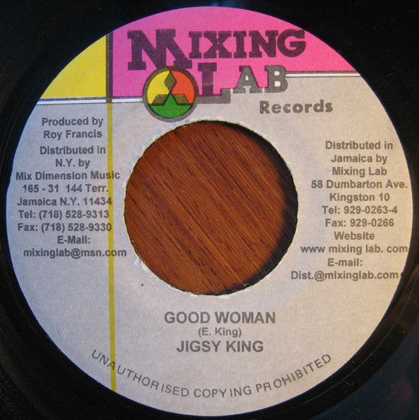 Jigsy King : Good Woman (7")