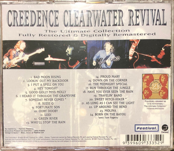 Creedence Clearwater Revival : 24 Classic Hits - Creedence Clearwater Revival 21st Anniversary - The Ultimate Collection (CD, Comp, RE)