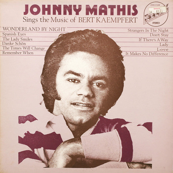 Johnny Mathis : Sings The Music Of Bert Kaempfert (LP, Album, RE)