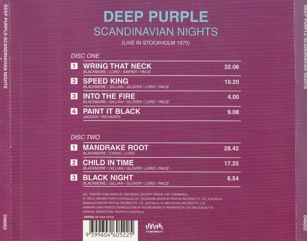 Deep Purple : Scandinavian Nights (2xCD, Album)