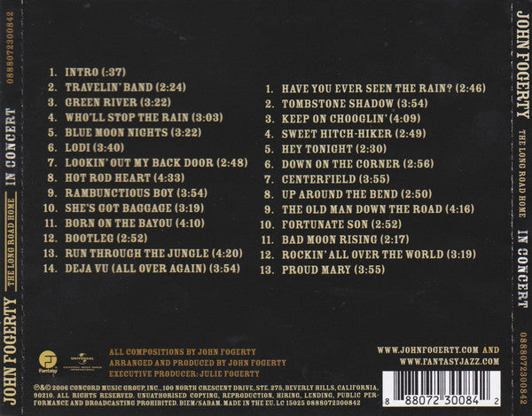 John Fogerty : The Long Road Home - In Concert (2xCD, Album)