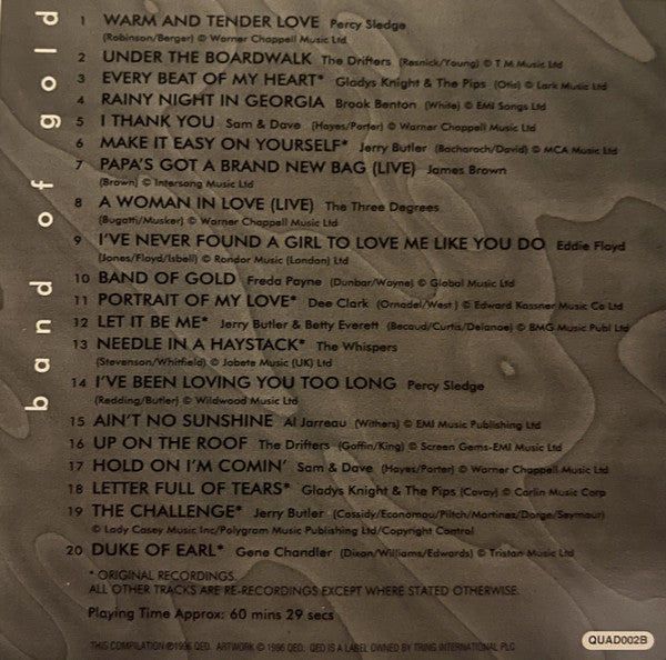 Various : Simply Soul - Band Of Gold (CD, Comp)