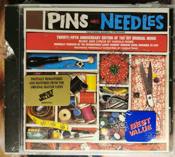 Harold Rome Featuring Barbra Streisand : Pins And Needles (CD, Album, RE, RM)