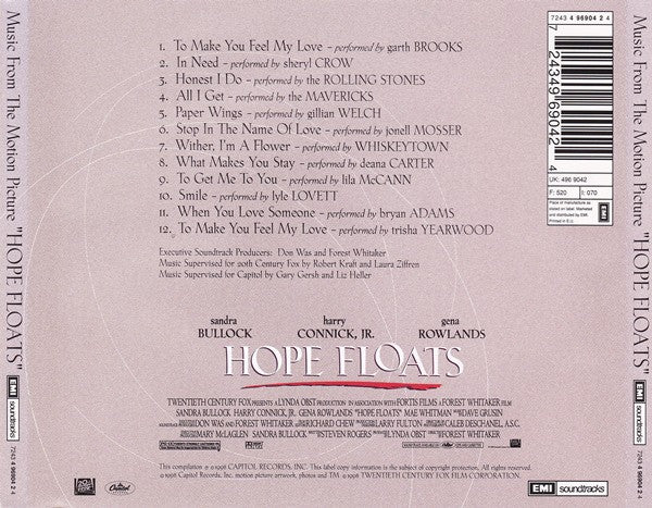 Various : Music From The Motion Picture "Hope Floats" (CD, Comp)
