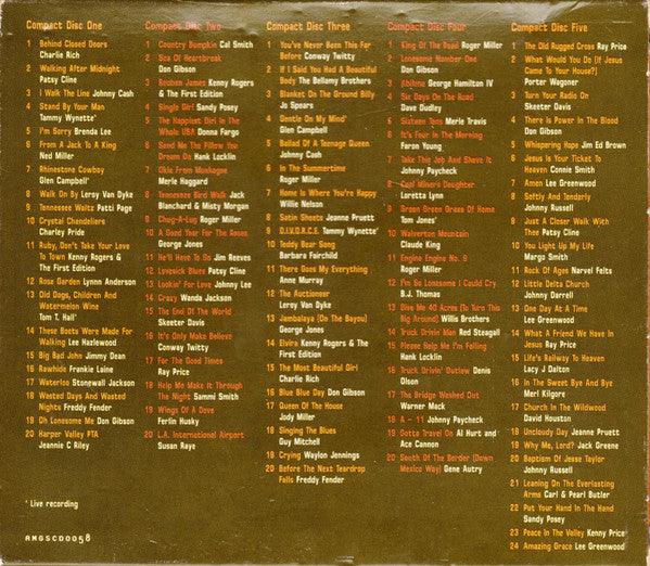 Various : Top Of The 60's, 70's And 80's Country Songs (The Ultimate Country Collection) (5xCD, Comp + Box, Comp)