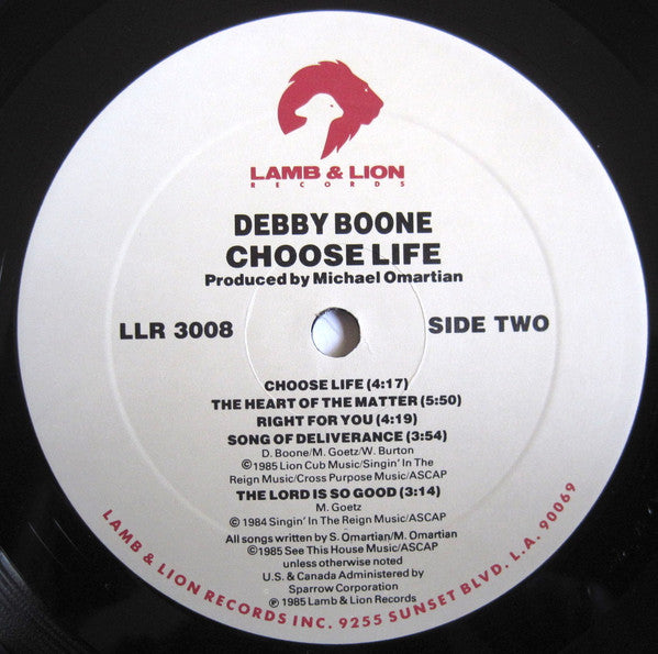 Debby Boone : Choose Life (LP)
