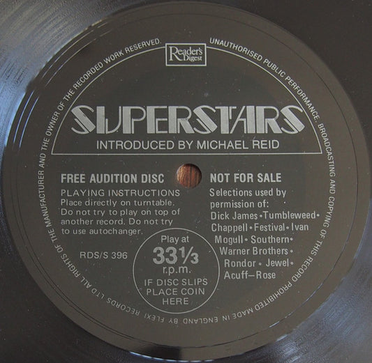 Michael Reid : Superstars (Flexi, 7", S/Sided, Single, Promo)
