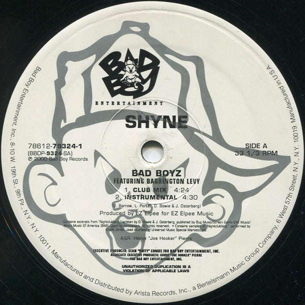 Shyne : Bad Boyz (12")