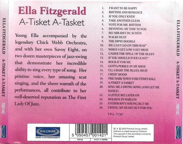 Ella Fitzgerald : A-Tisket A-Tasket (CD, Comp)