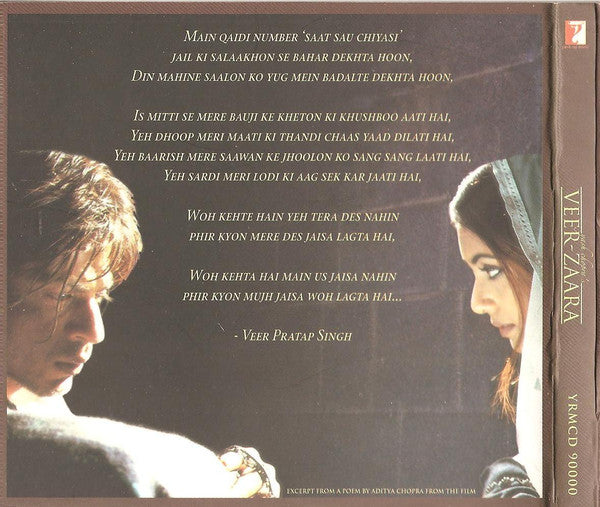 The Late Madan Mohan*, Javed Akhtar : Veer-Zaara (2xCD)