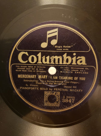 Percival Mackey : Honey, I'm In Love With You / I Am Thinking Of You (Shellac, 10", 80 RPM)