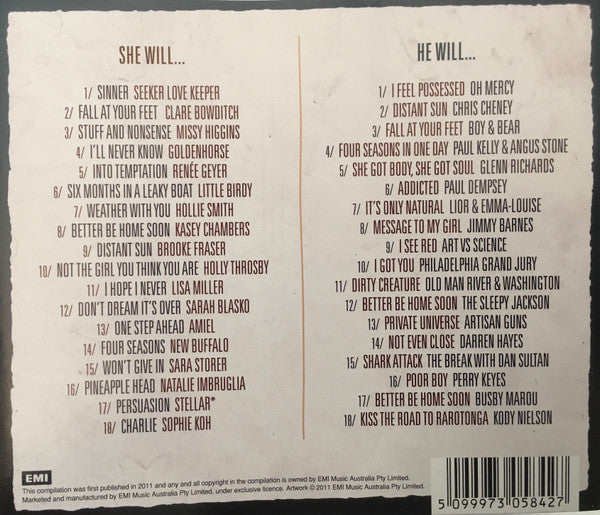 Various : They Will Have Their Way - The Songs Of Tim & Neil Finn (2xCD, Comp)