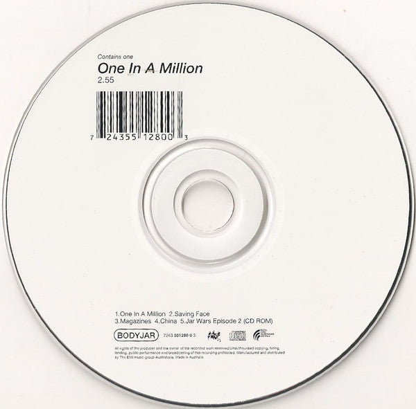 Bodyjar : One In A Million (CD, Single, Enh)