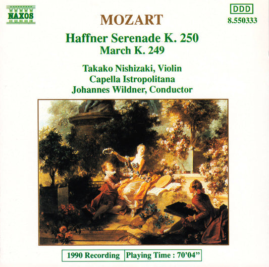 Mozart*, Takako Nishizaki, Capella Istropolitana, Johannes Wildner : Haffner Serenade K. 250 / March K. 249 (CD)