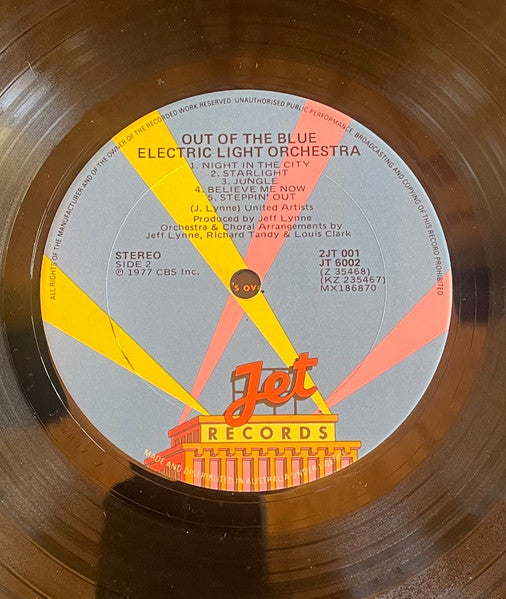 Electric Light Orchestra : Out of the Blue (LP, Album)