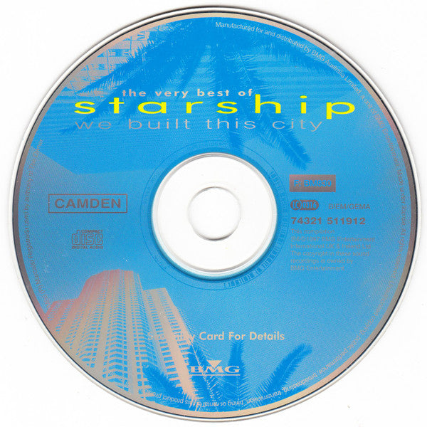 Starship (2) : We Built This City (The Very Best Of Starship) (CD, Comp)
