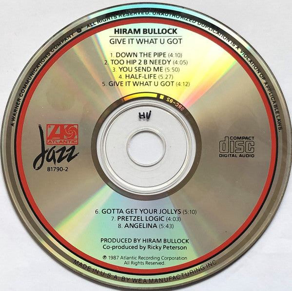 Hiram Bullock : Give It What U Got (CD, Album)