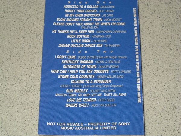 Various : Sony Music Country New Release Sampler Volume 2 (Cass, Comp, Smplr)