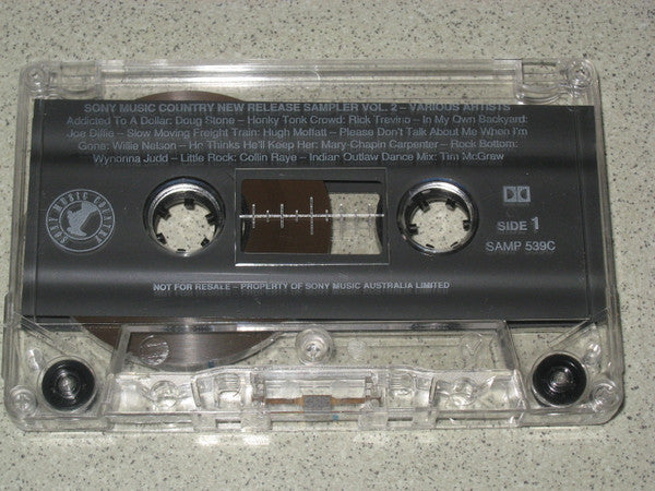 Various : Sony Music Country New Release Sampler Volume 2 (Cass, Comp, Smplr)