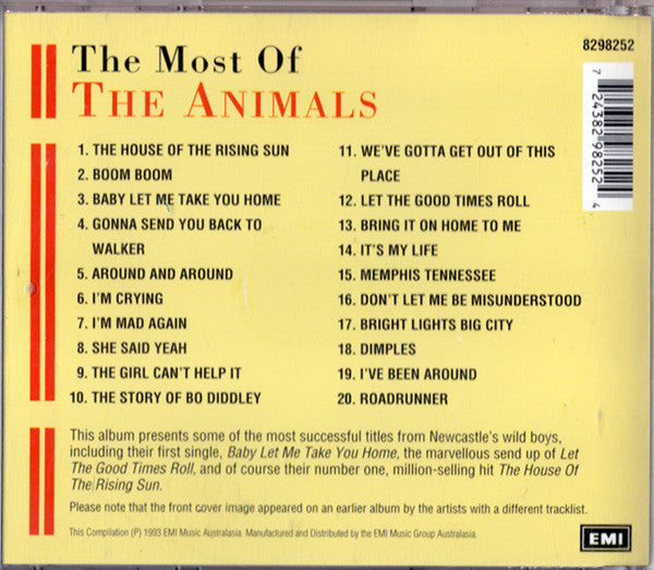 The Animals : The Most Of The Animals (CD, Comp)