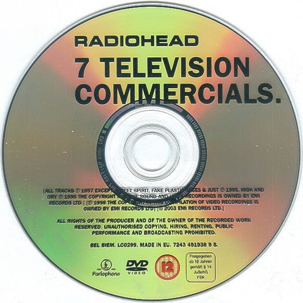 Radiohead : 7 Television Commercials (DVD-V, PAL, SECAM)