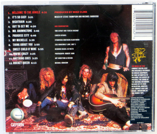Guns N' Roses : Appetite For Destruction (CD, Album, RE)