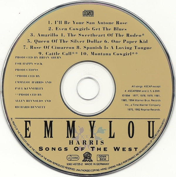 Emmylou Harris : Songs Of The West (CD, Comp)