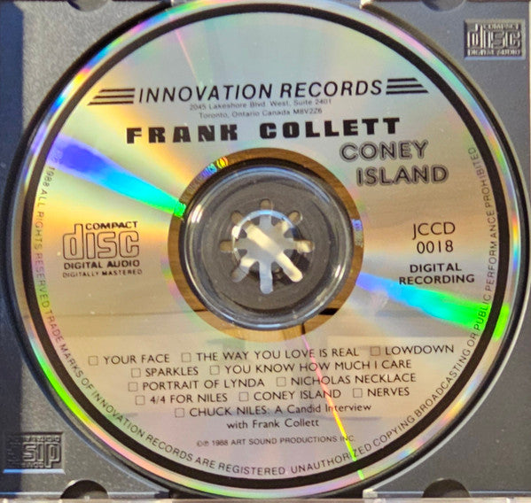 Frank Collett : Coney Island (CD, Album)