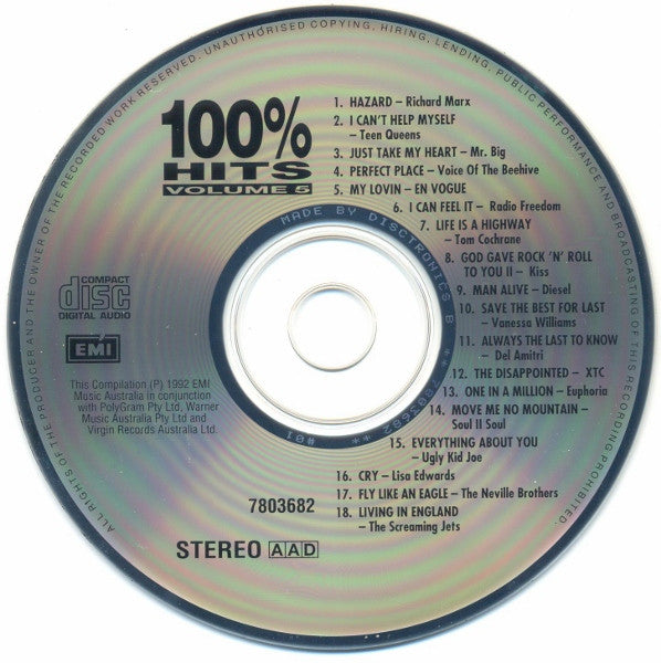 Various : 100% Hits Volume 5 (CD, Comp)