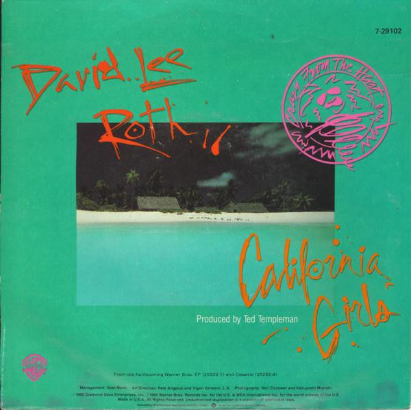David Lee Roth : California Girls (7", Single)