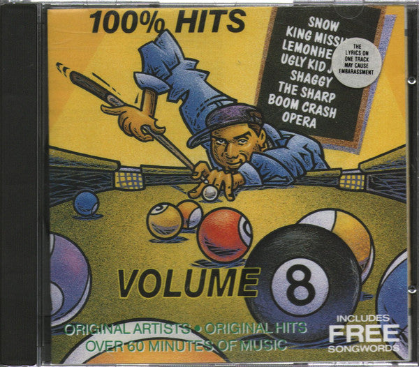 Various : 100% Hits Volume 8 (CD, Comp)