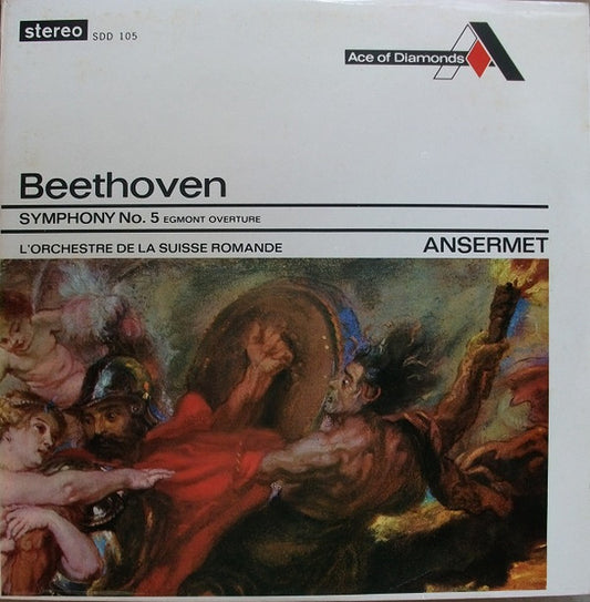 Beethoven*, Ansermet*, L'Orchestre De La Suisse Romande : Symphony No. 5 / Egmont Overture (LP, RE)