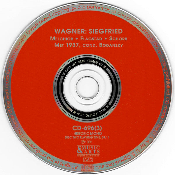 Wagner* : Siegfried (3xCD, Mono)