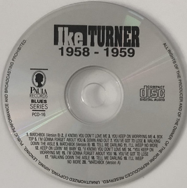 Ike Turner : Ike Turner 1958-1959 (CD, Album)