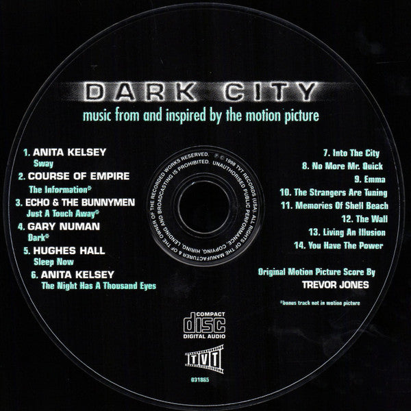 Various : Music From And Inspired By The Motion Picture Dark City (CD, Album)