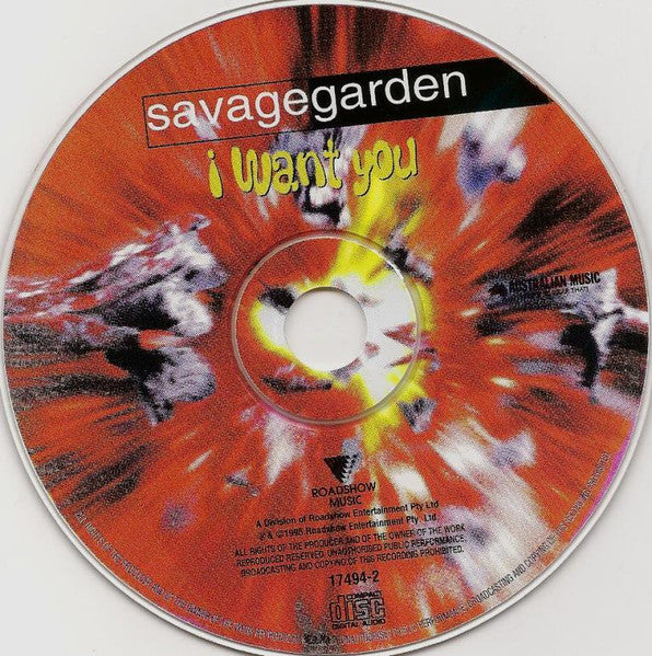 Savage Garden : I Want You (CD, Single, Sli)