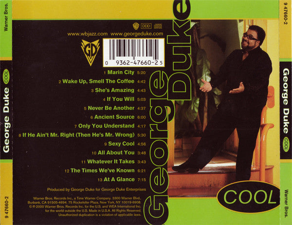 George Duke : Cool (CD, Album)