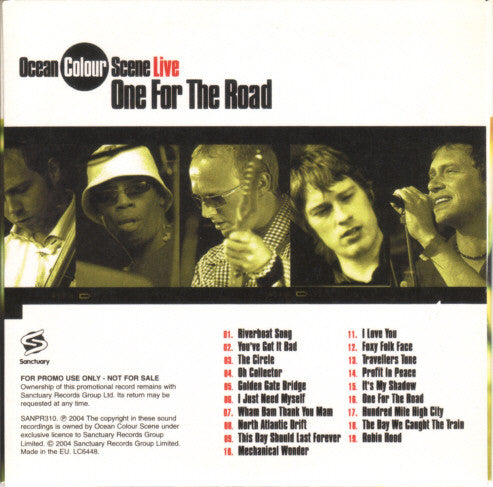 Ocean Colour Scene : Live - One For The Road (CD, Album, Promo)