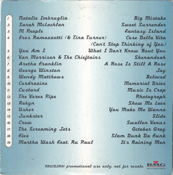 Various : Less "Noise"..... .....More Music (BMG Australian Roadshow '98) (CD, Comp, Promo, Car)