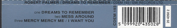 Robert Palmer : Dreams To Remember (CD, Single)