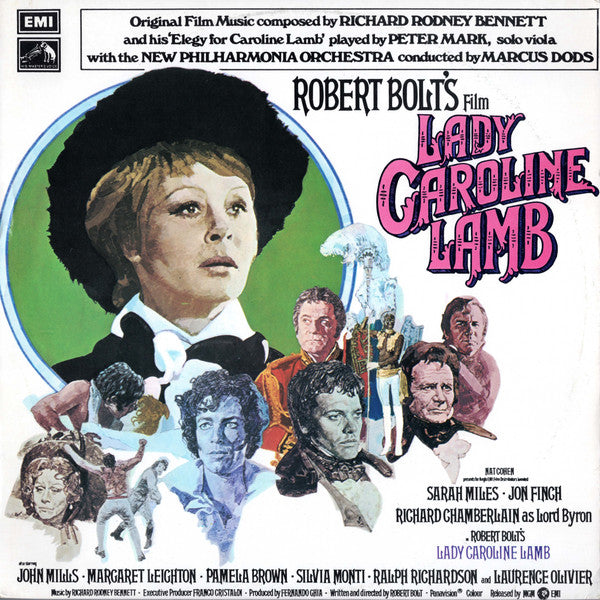 Richard Rodney Bennett / Marcus Dods Conducts New Philharmonia Orchestra : Lady Caroline Lamb (Original Soundtrack) / Elegy For Caroline Lamb (LP, Album)